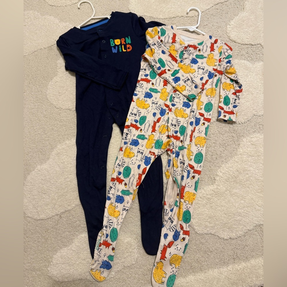 Primark Kids One Piece Footies - Navy and Multicolor